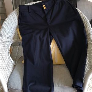 Navy crop pant